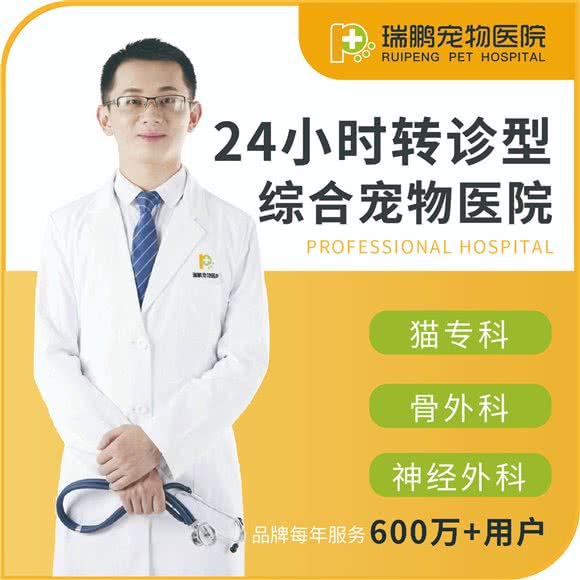 瑞鹏宠物医院(24h黄兴转诊中心)